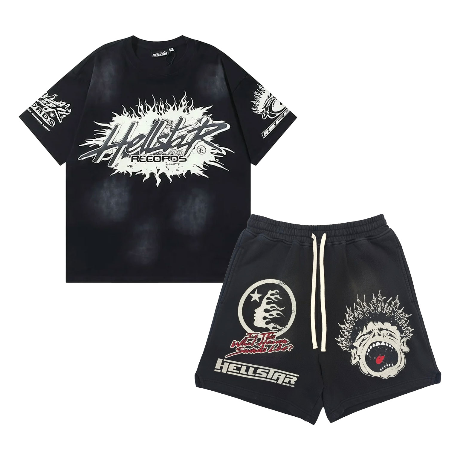Hellstar T-Shirt And Shorts Co-Ord