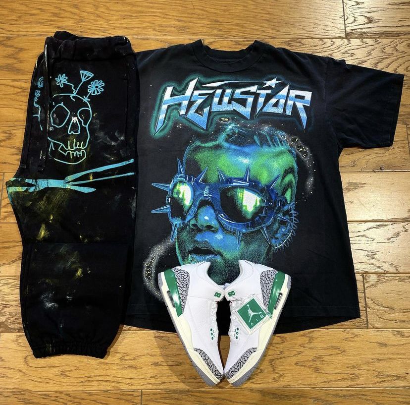 Unisex New Limited edition Hellstar T-Shirt And Shorts Co-Ord