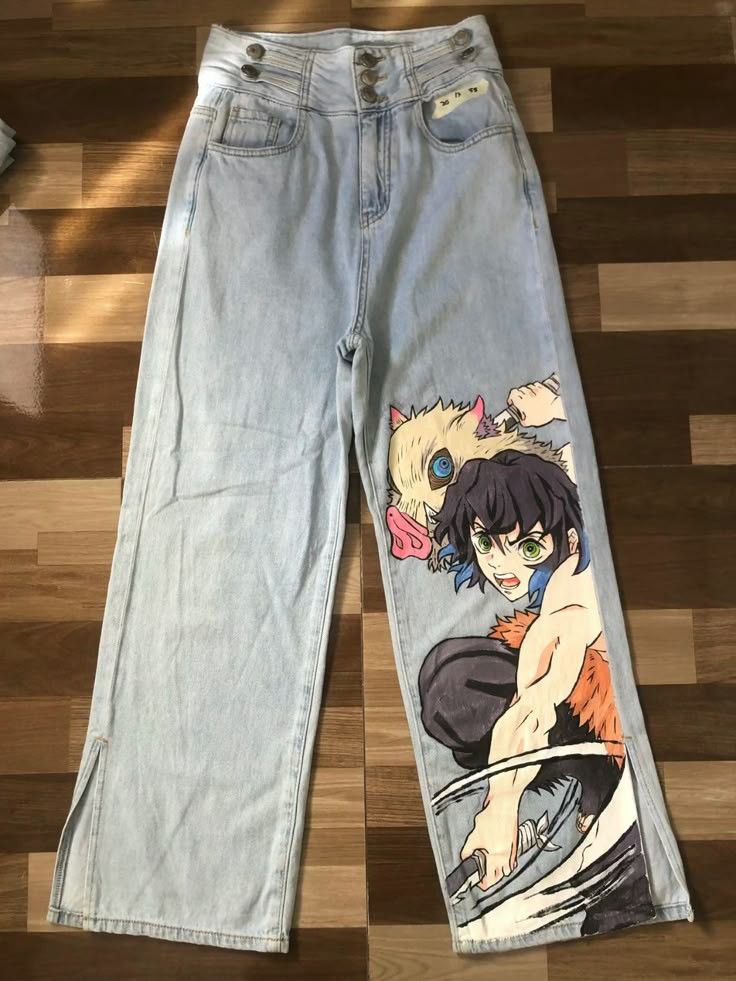 Custom Anime Jeans Graphic Denim Trousers
