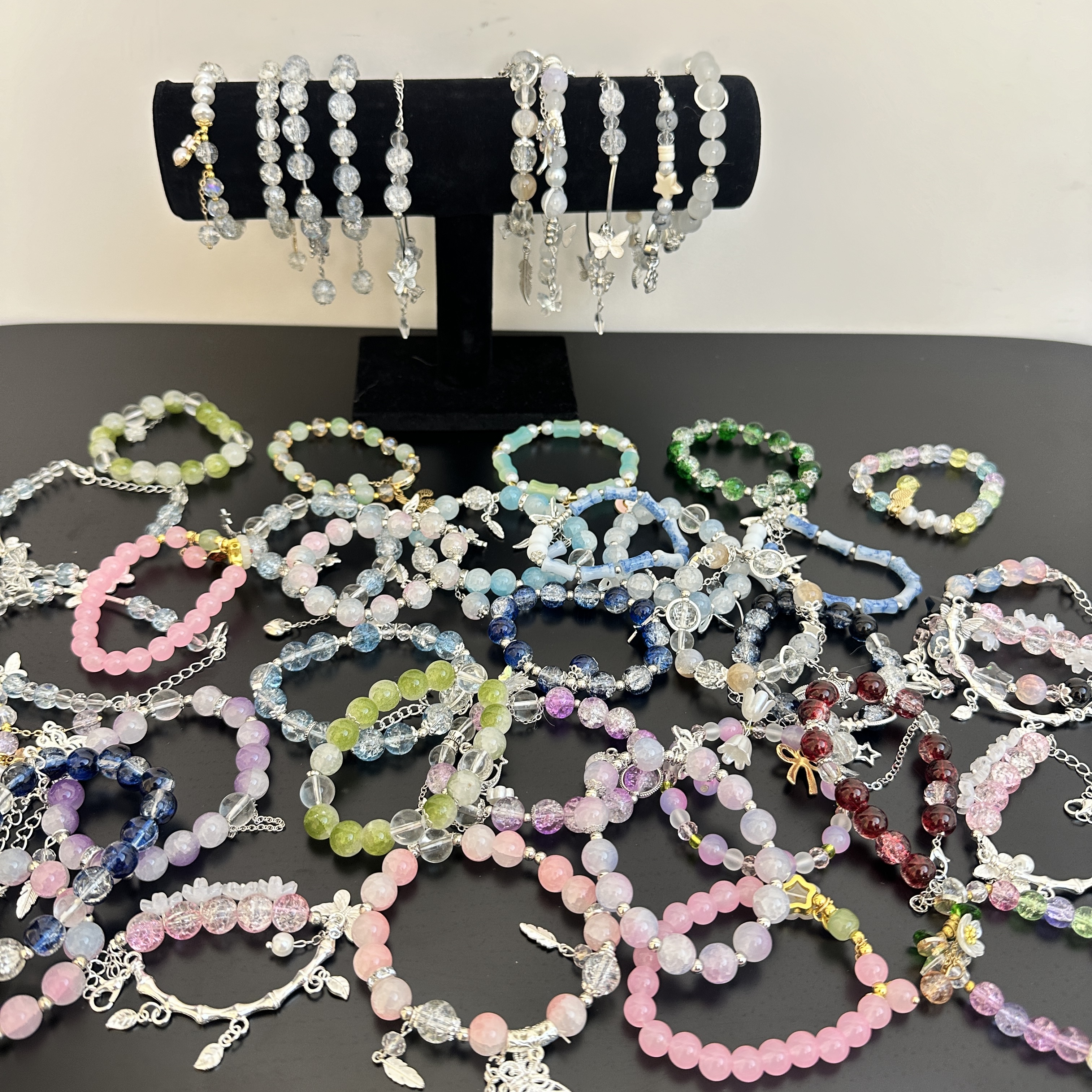 Crystal bracelet blind box.  Buy 12 packs get 6 free. 
