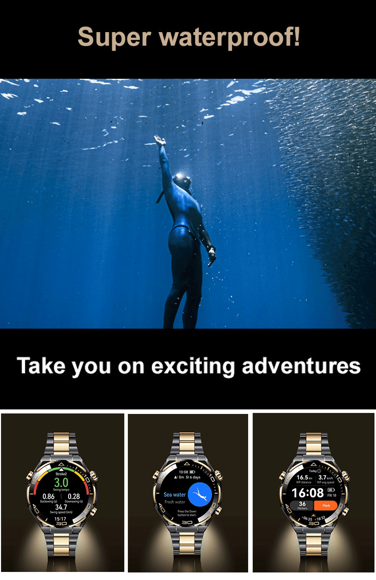 Smart Sports Watch with Bluetooth Call Function