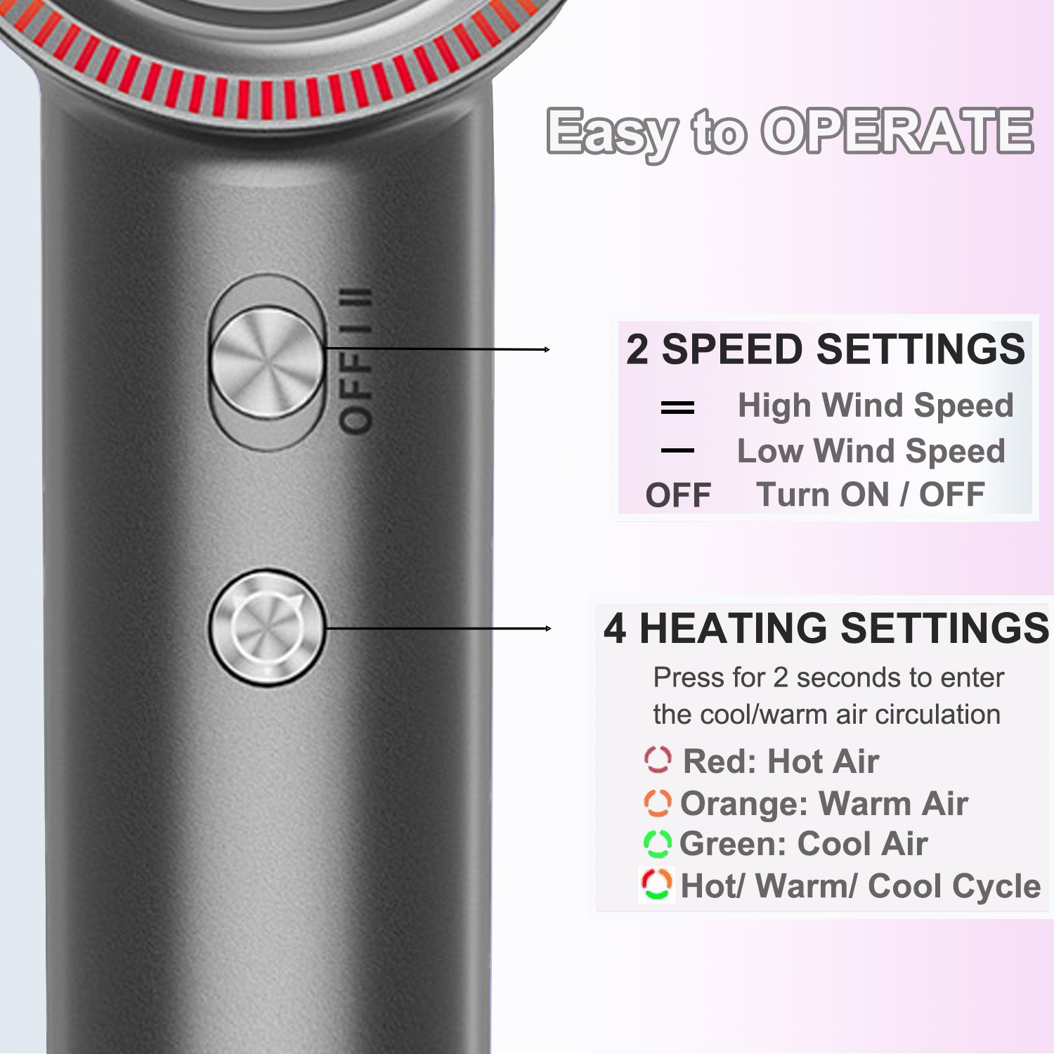 Frisour - High Speed HairDryer - Gray