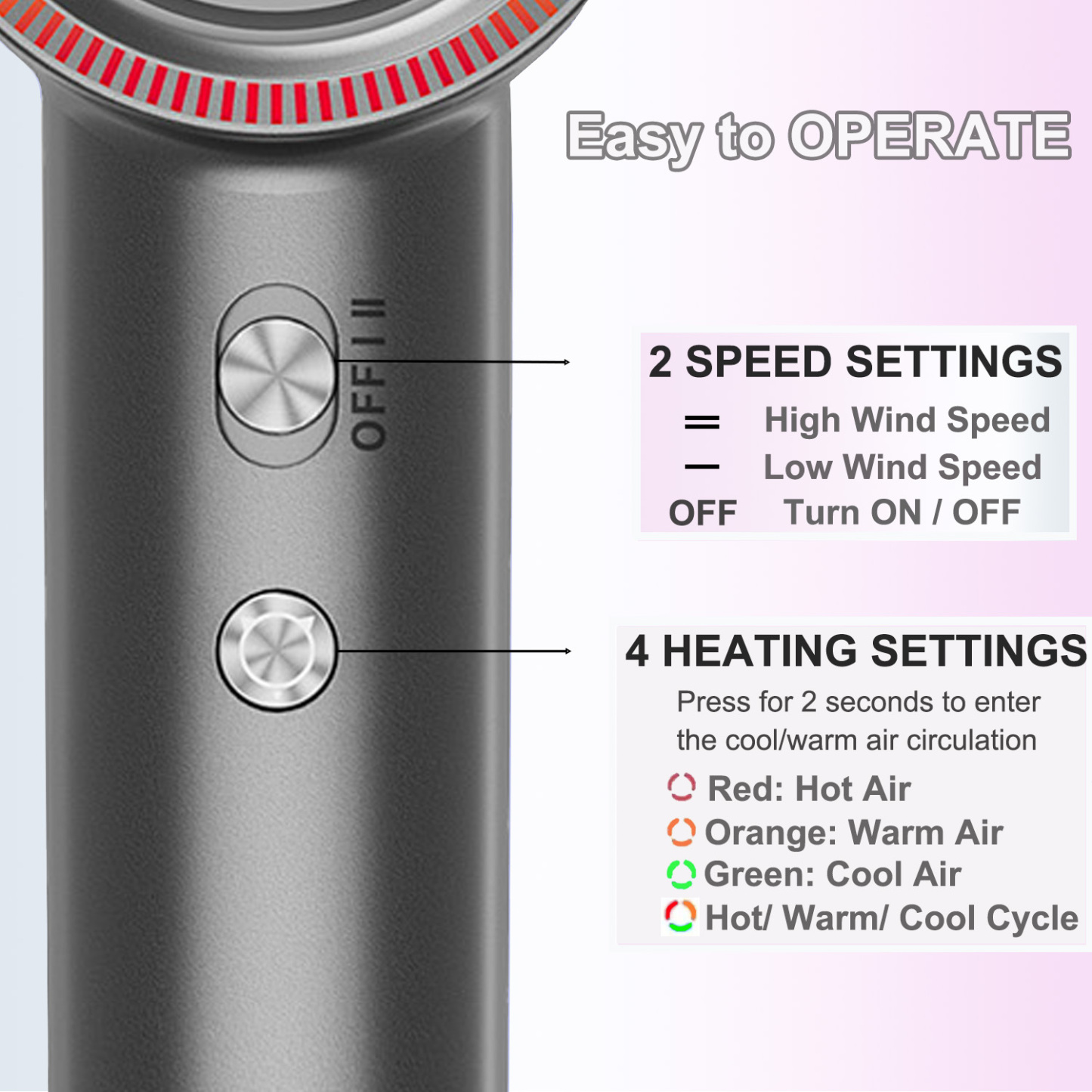 Frisour - High Speed HairDryer - Gray