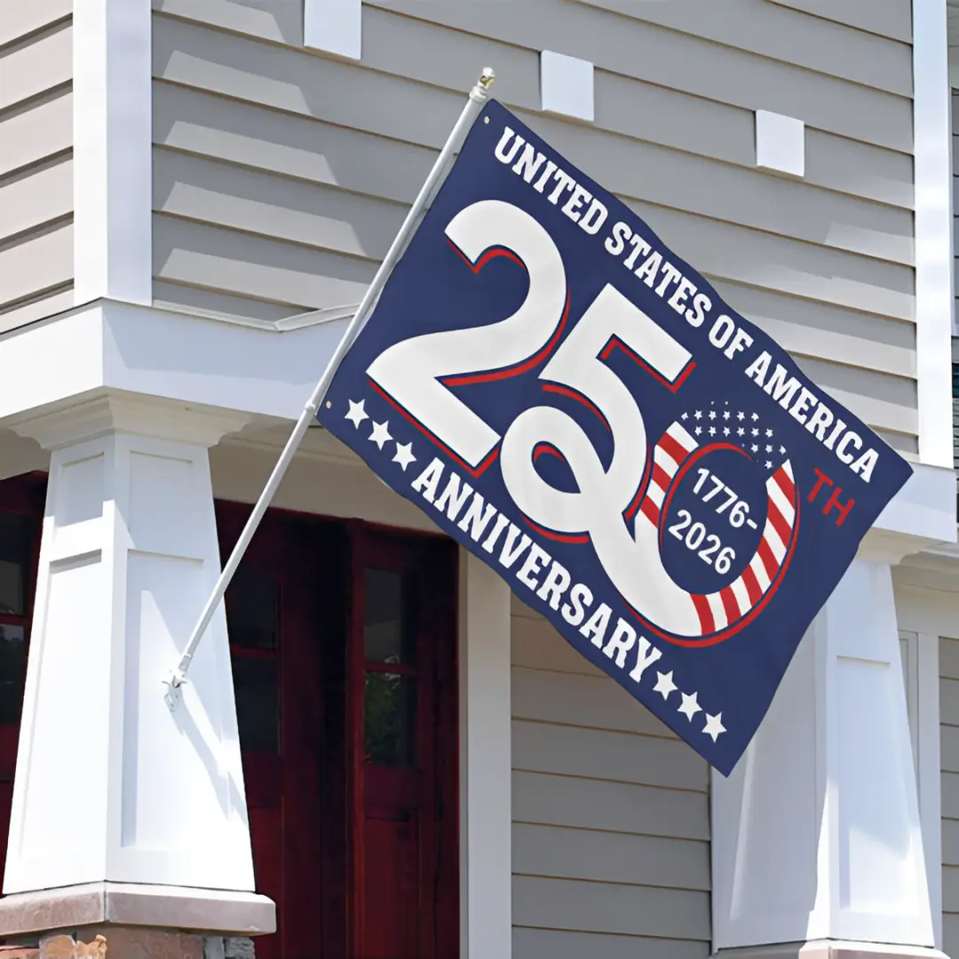 America 250th Anniversary Banner House Flag
