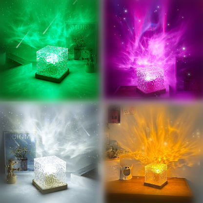 Ocean Wave Projector Light 16 Colors Wave Night Light with Remote Control for Office Bar Restaurant Room Decor for Teen Gifts