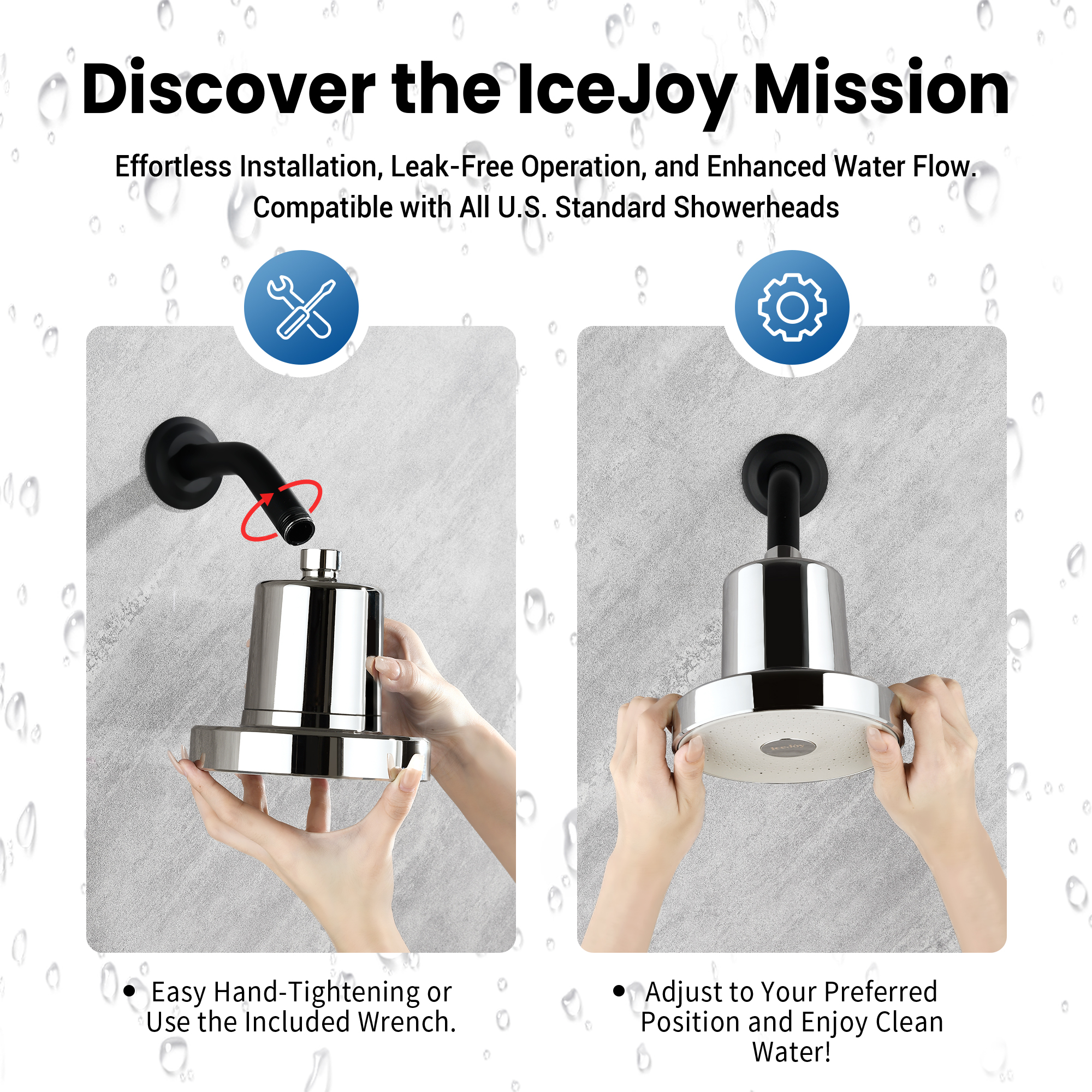 Shower Head with Filters - Scientifically Evaluated, High-Efficiency Filtered Shower Head for Enhanced Hair & Skin Health, Minimize Hair Loss, Preserve Color-Treated Hair