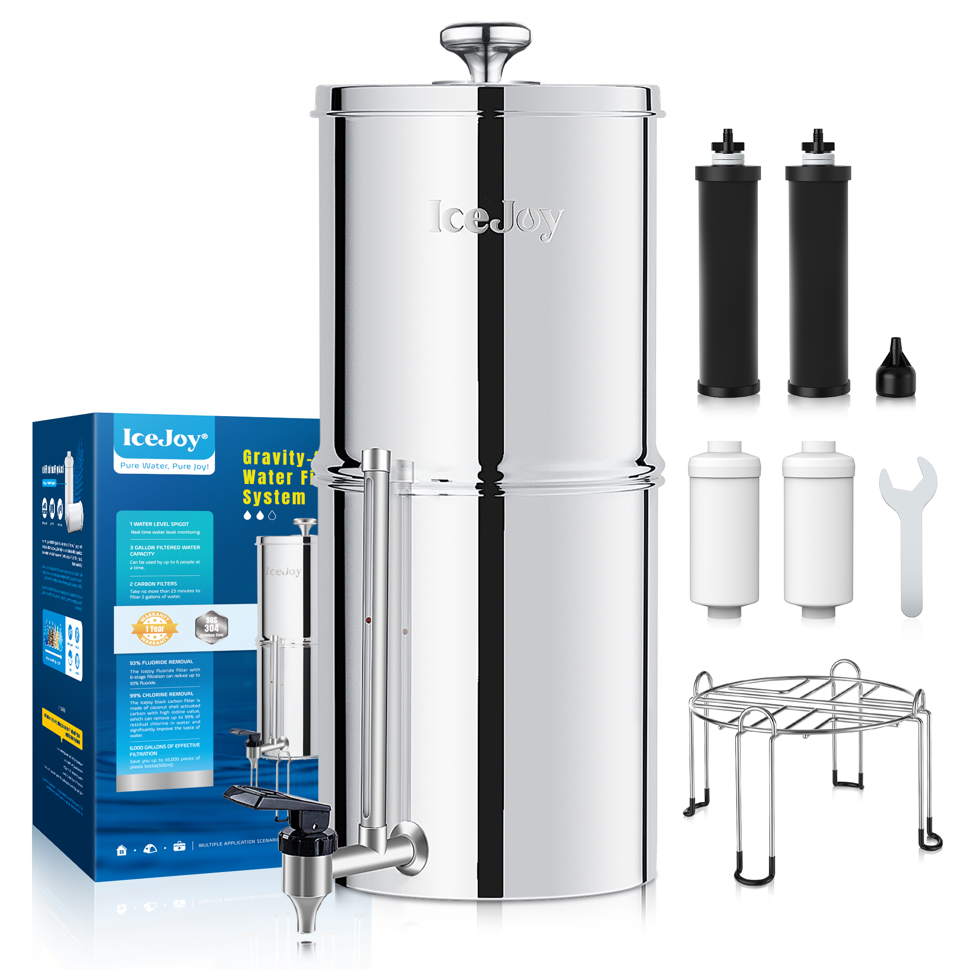 8-Stage Gravity Water Filtration System 3.0 Gallon