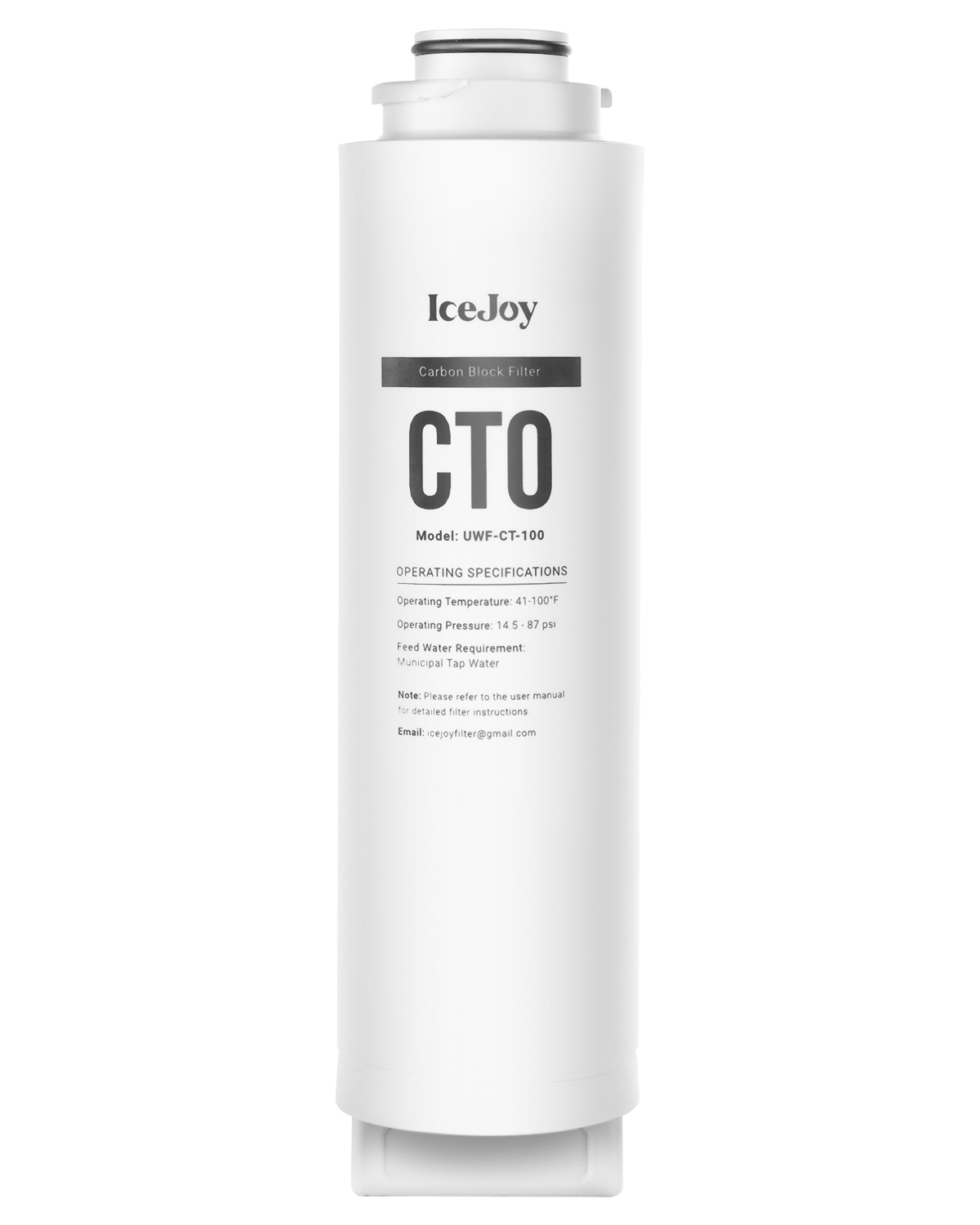 CTO Under Sink Water Filter, Replacement for 3-Stage Ultra-Filtration System, High Capacity 2000 Gallons, 1 Pack