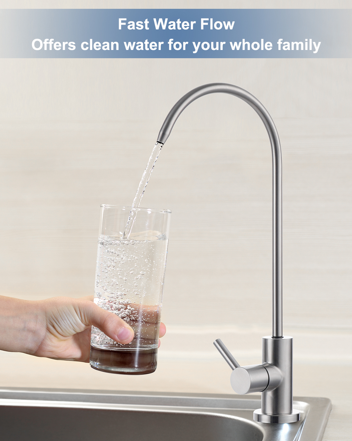 Ultra-Filtration Under Sink Water Filter System, 0.01 Micron Precision, High Capacity 4000 Gallons