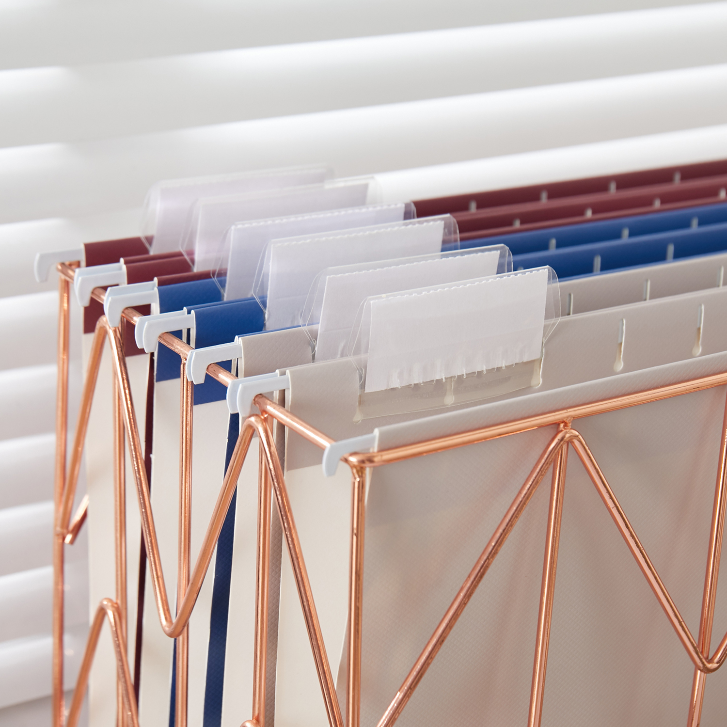 Y YOMA 6 Pack Debossed Hanging File Folders Letter Size Decorative Hanging Folder Pretty File Folder Organizer for Filing Cabinet Office Home with 1/5-Cut Adjustable Tabs, Checkered Steady Color