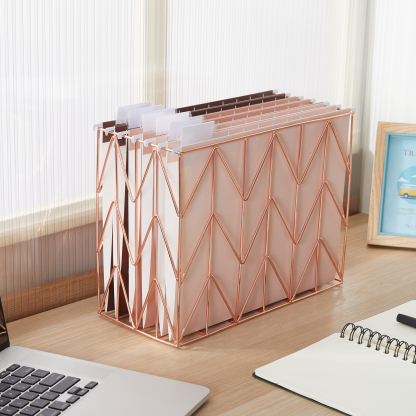 Y YOMA 6 Pack Gradient Hanging File Folders Letter Size Decorative Hanging Folder Pretty File Folder Organizer for Filing Cabinet Office Home with 1/5-Cut Adjustable Tabs, Coco Mocha