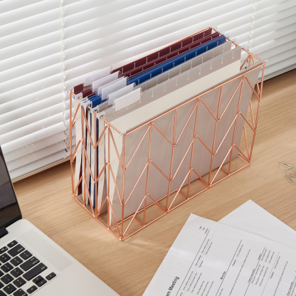 Y YOMA 6 Pack Debossed Hanging File Folders Letter Size Decorative Hanging Folder Pretty File Folder Organizer for Filing Cabinet Office Home with 1/5-Cut Adjustable Tabs, Checkered Steady Color