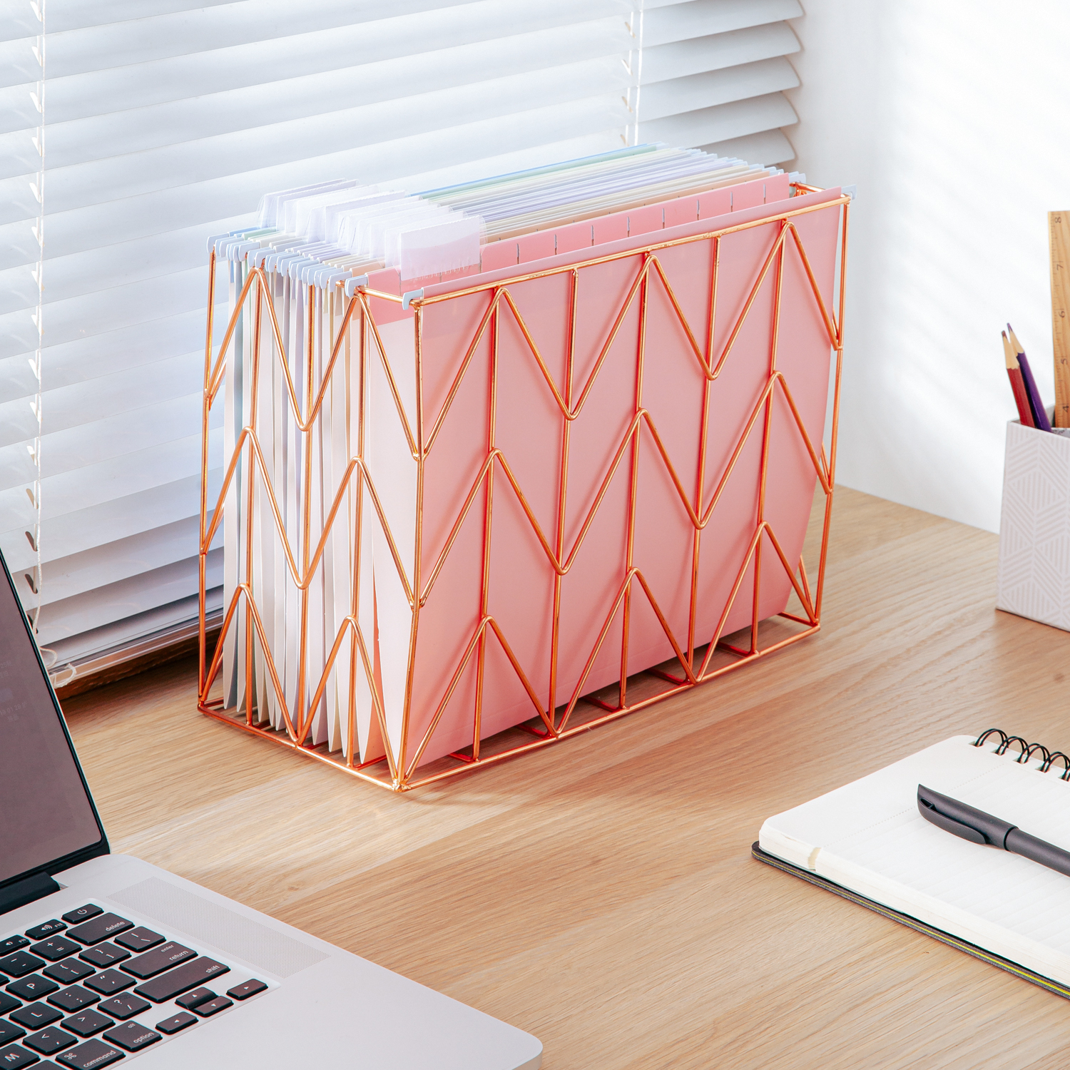 Y YOMA 24 Pack Colored Hanging File Folders Letter Size Decorative Hanging Folder Cute Pretty File Folderfor Filing Cabinet Drawer Office Home with 1/5-Cut Adjustable Tabs, Soft Color