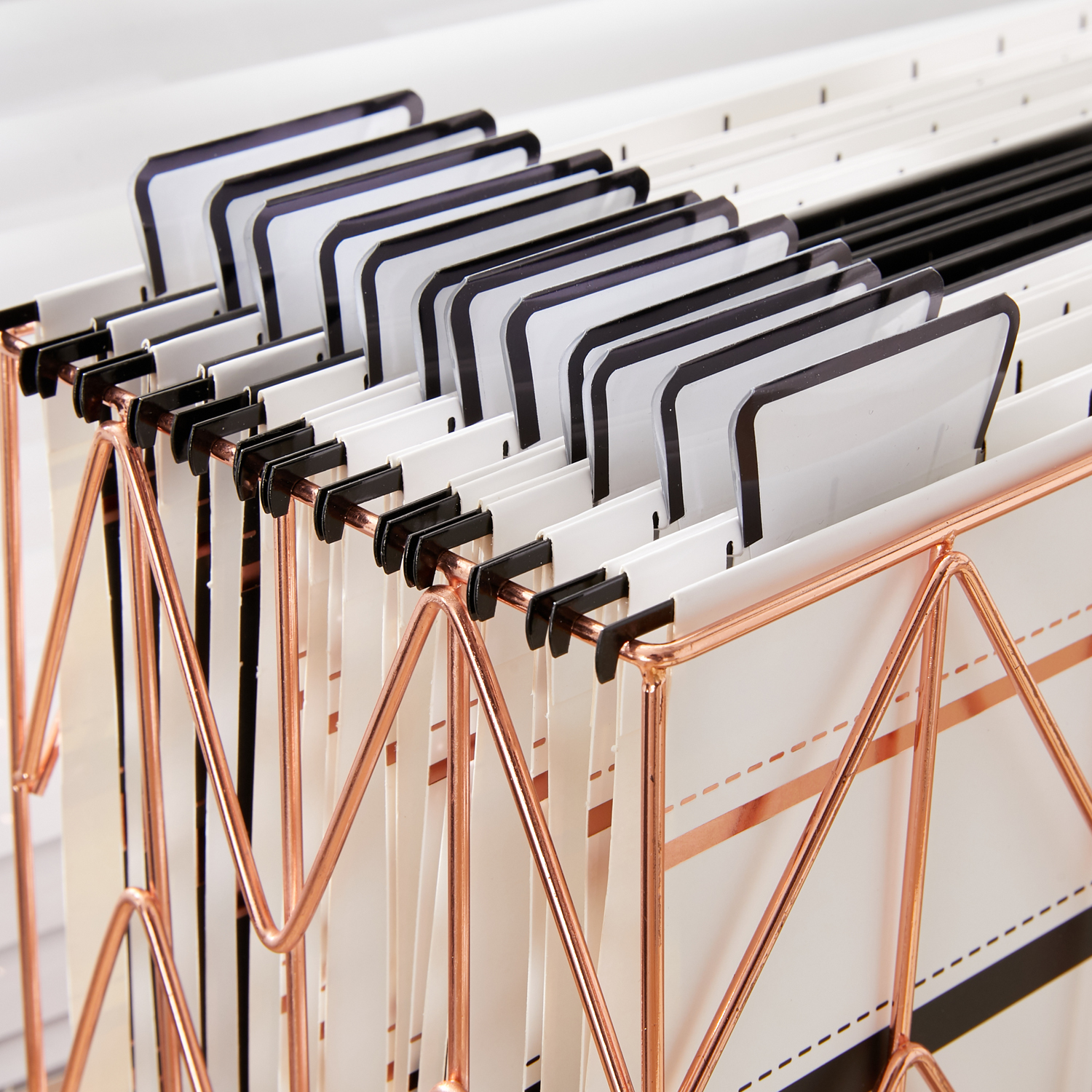 Y YOMA 12 Pack Plastic Hanging File Folder Tabs with Inserts Decorative Tab for Hanging File Folders 1/5-Cut Adjustable Tabs Office Supplies Suitable for Letter Size, Legal Size, A4 folder, Black