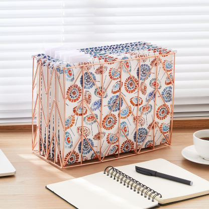 Y YOMA 6 Pack Decorative Hanging File Folders Letter Size Marble Cute Hanging Folder Pretty File Folder Organizer for Filing Cabinet Office Home with 1/5-Cut Adjustable Tabs, 3 Japanese Style