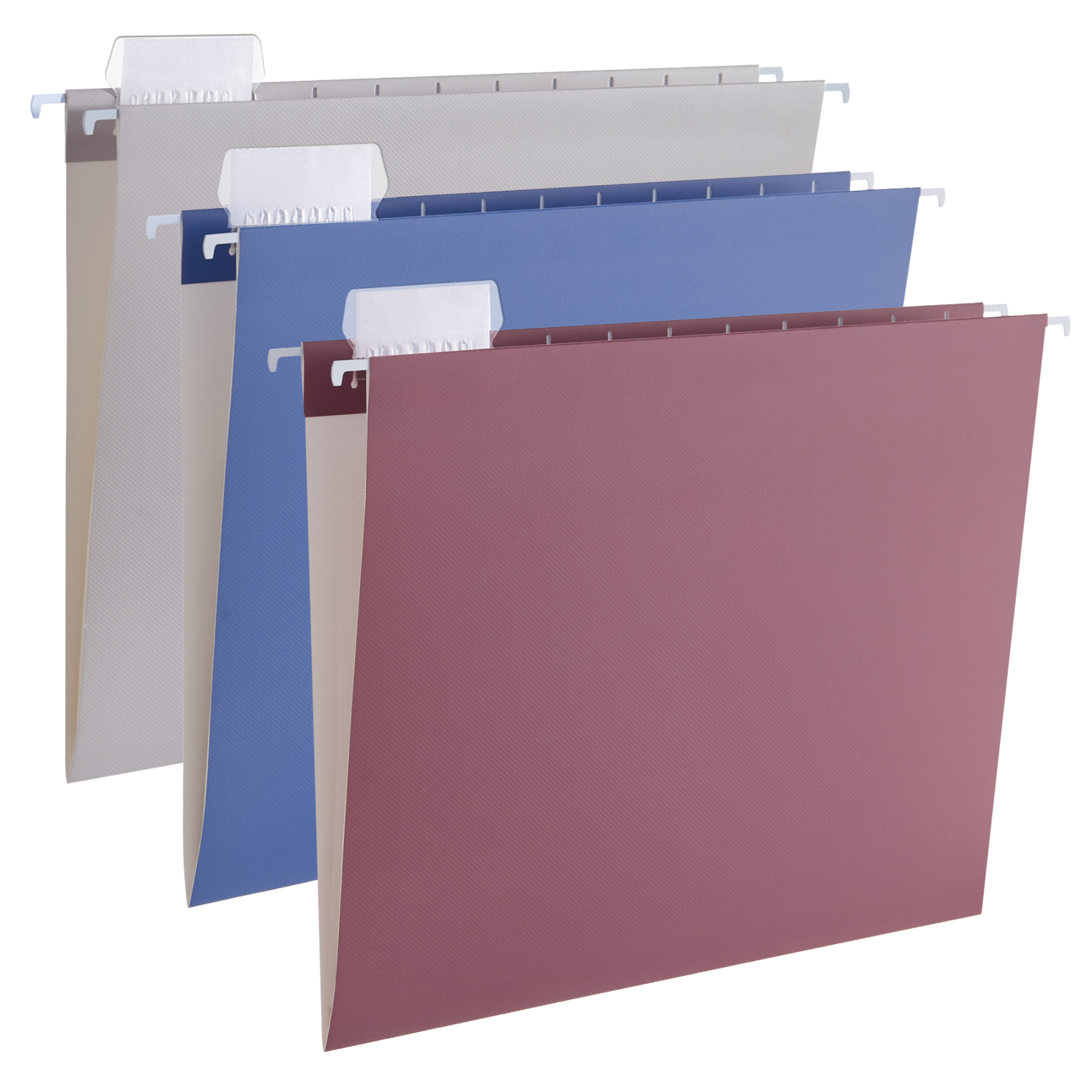 Y YOMA 6 Pack Debossed Hanging File Folders Letter Size Decorative Hanging Folder Pretty File Folder Organizer for Filing Cabinet Office Home with 1/5-Cut Adjustable Tabs, Checkered Steady Color