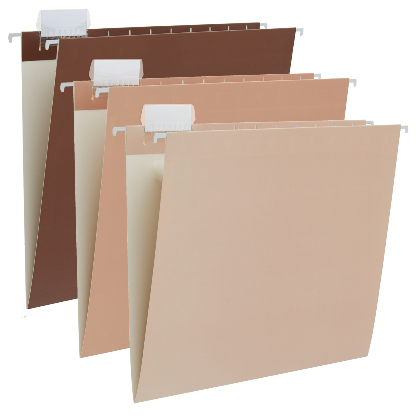 Y YOMA 6 Pack Gradient Hanging File Folders Letter Size Decorative Han
