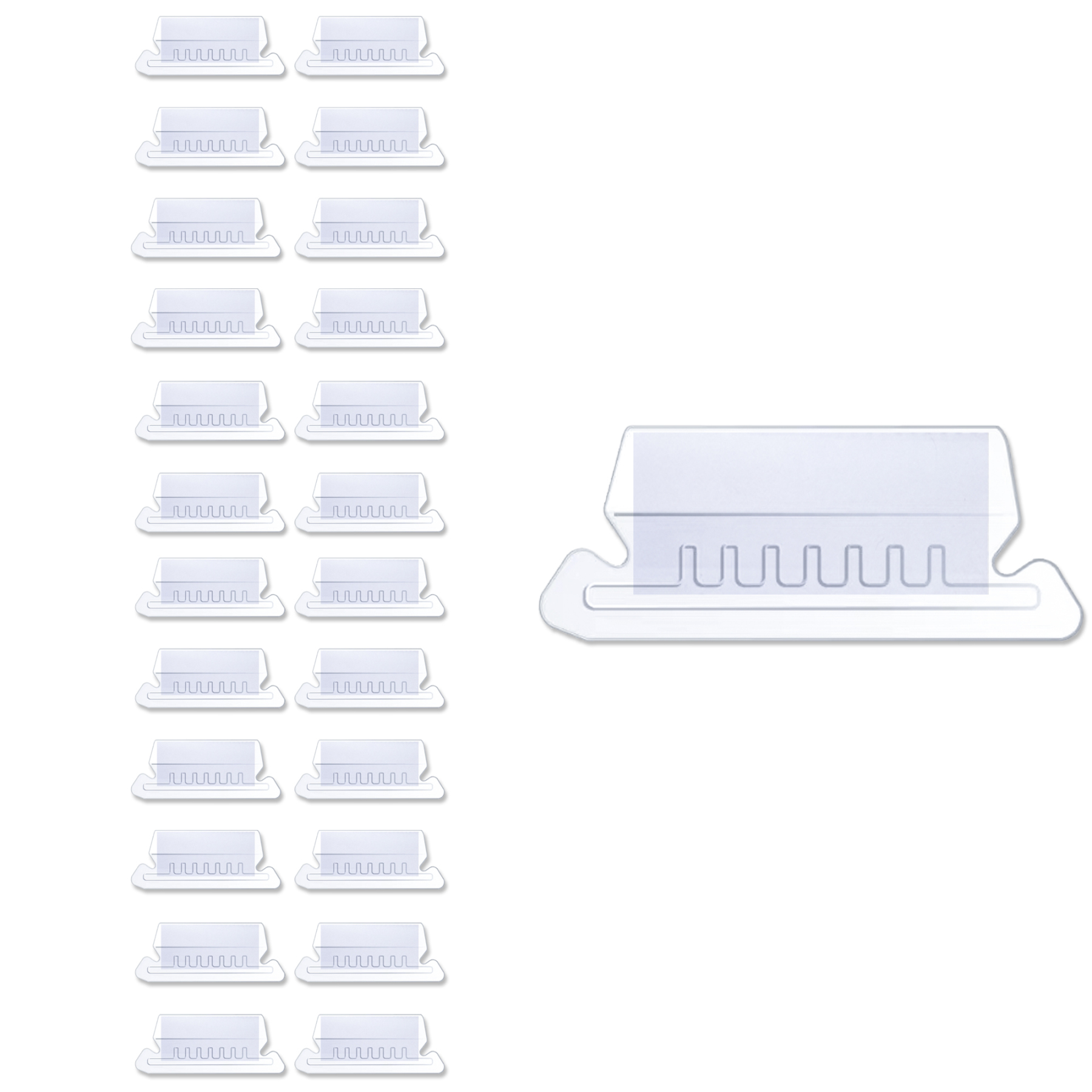 Y YOMA 12 Pack Plastic Hanging File Folder Tabs with Inserts Decorativ