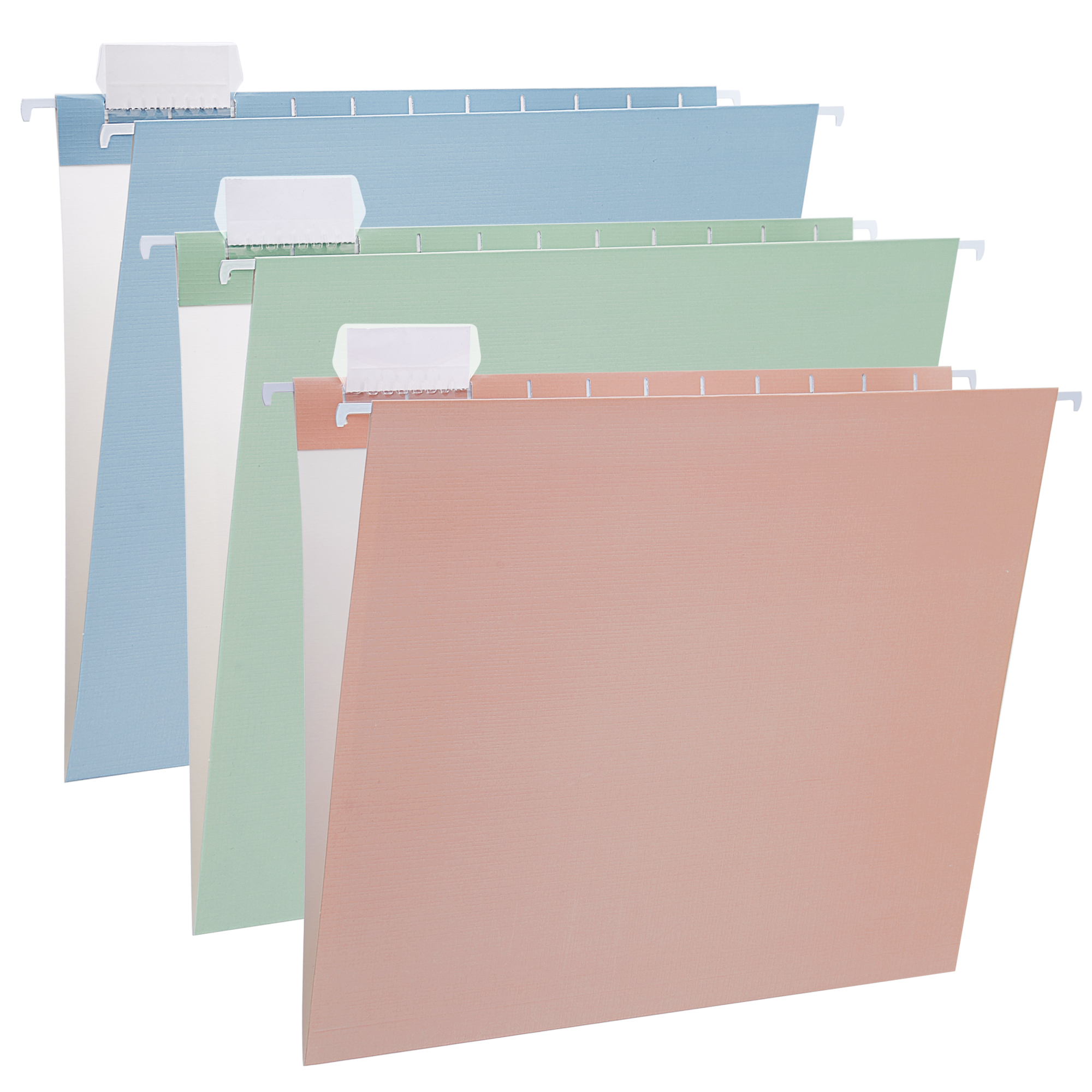 Y YOMA 6 Pack Debossed Hanging File Folders Letter Size Decorative Hanging Folder Pretty File Folder Organizer for Filing Cabinet Office Home with 1/5-Cut Adjustable Tabs, Linen Natural Color