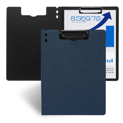 Y YOMA 2 Pack Plastic Clipboard Folder with Low Profile Clip for A4 Letter Size Sheet 360 Degree Flip Writing Pad Profile Clip File Folder for Office School Business Classroom Nurse Outdoor, Pink