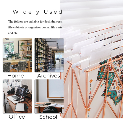 Y YOMA 6 Pack Decorative Hanging File Folders Letter Size Marble Cute Hanging Folder Pretty File Folder Organizer for Filing Cabinet Office Home with 1/5-Cut Adjustable Tabs, 3 Indian Style