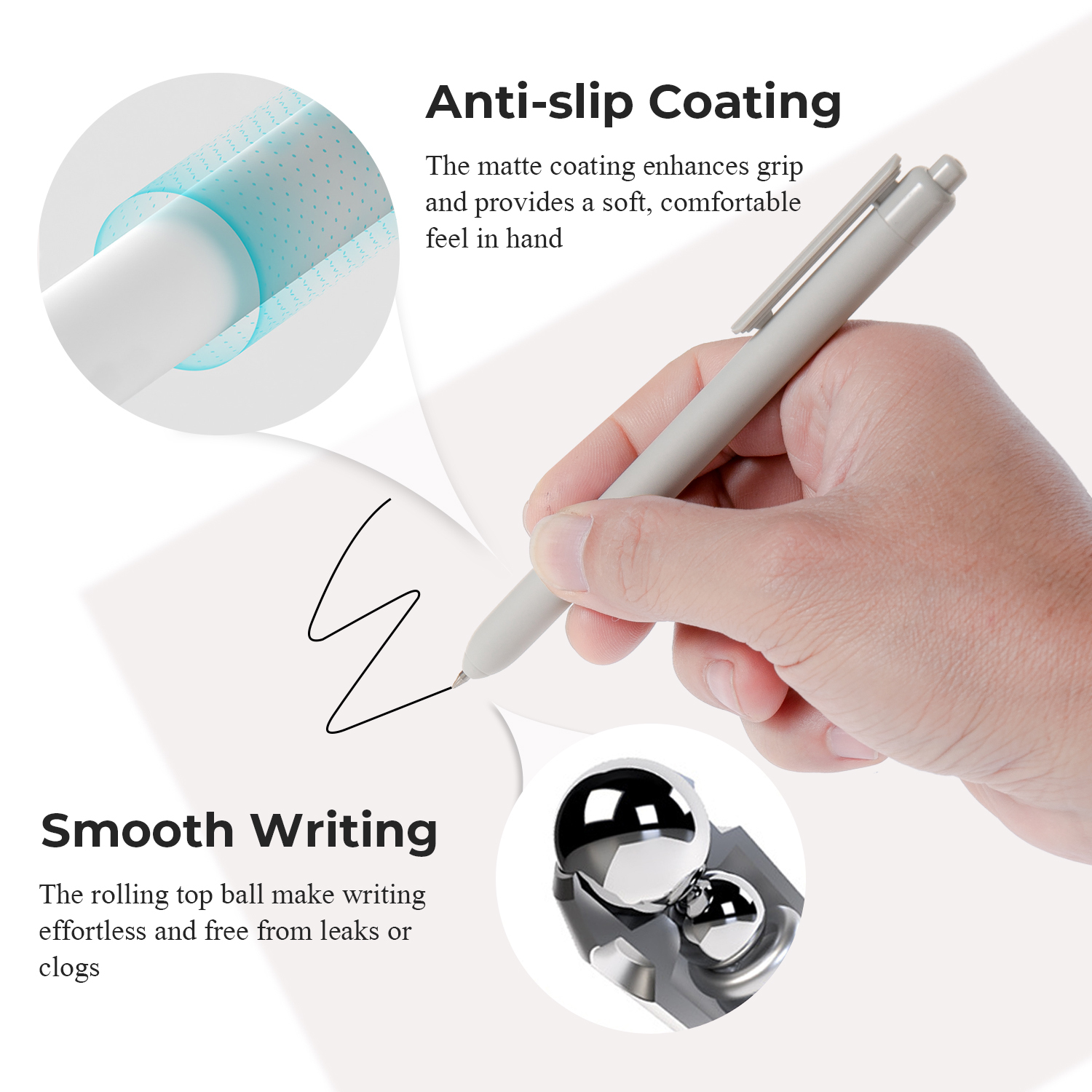 Y YOMA 4 Pcs Fine Point 0.5mm Gel Pen Black Ink Retractable Ballpoint Pen Smooth Writing Quick Dry Gel Pens Cute Aesthetic Pen Pastel Refillable Pen for School Home Office Supplies, Dusty Purple