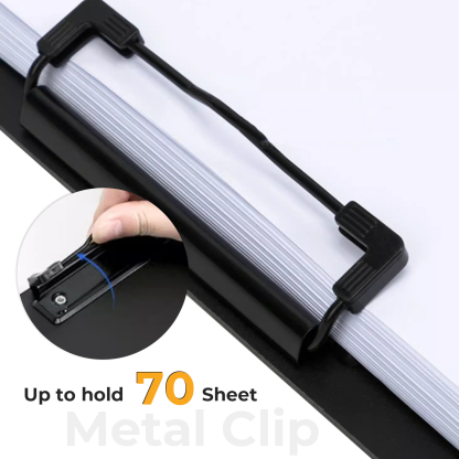 Y YOMA 2 Pack Plastic Clipboard Folder with Low Profile Clip for A4 Letter Size Sheet 360 Degree Flip Writing Pad Profile Clip File Folder for Office School Business Classroom Nurse Outdoor, Pink