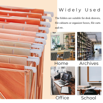 Y YOMA 9 Pack Decorative Hanging File Folders Letter Size Marble Cute Hanging Folder Pretty File Folder Organizer for Filing Cabinet Office Home with 1/5-Cut Adjustable Tabs, 3 Orange Marble