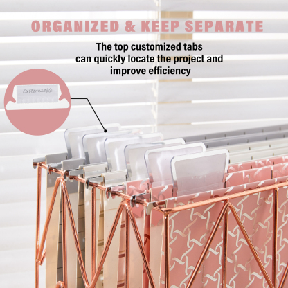 Y YOMA 12 Pack Decorative Hanging File Folders Letter Size File Folder Cute Pretty Hanging Folder Organizer for Filing Cabinet Office Home Desktop with 1/5-Cut Adjustable Tabs, 3 Silver Foil Design