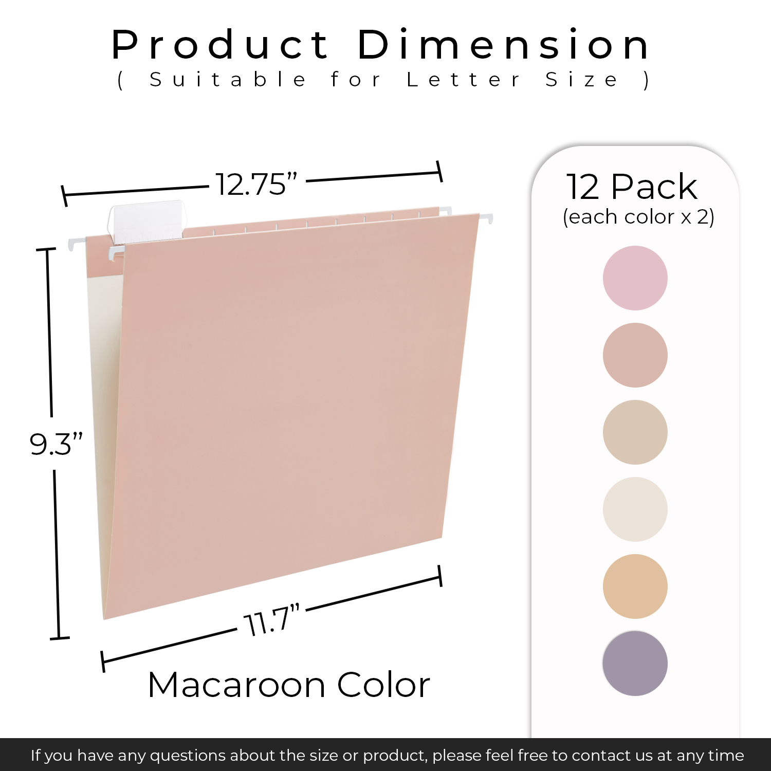 Y YOMA 10 Pack Colored Hanging File Folders Letter Size Decorative Hanging Folder Cute Pretty File Folder for Filing Cabinet Office Home with 1/5-Cut Adjustable Tabs, Oceanic Color