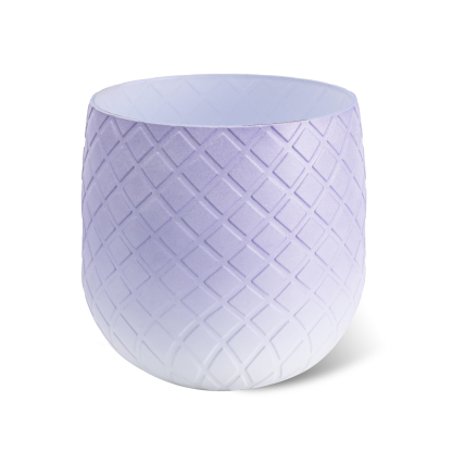 Y YOMA 1 Pack Pen Holder for Desk Cute Plastic Pencil Cup Pen Container Square Organizer Modern Aesthetic Design Desktop Storage Solution for Pens, Pencils, Marker, Makeup Brush,  Gradient Purple