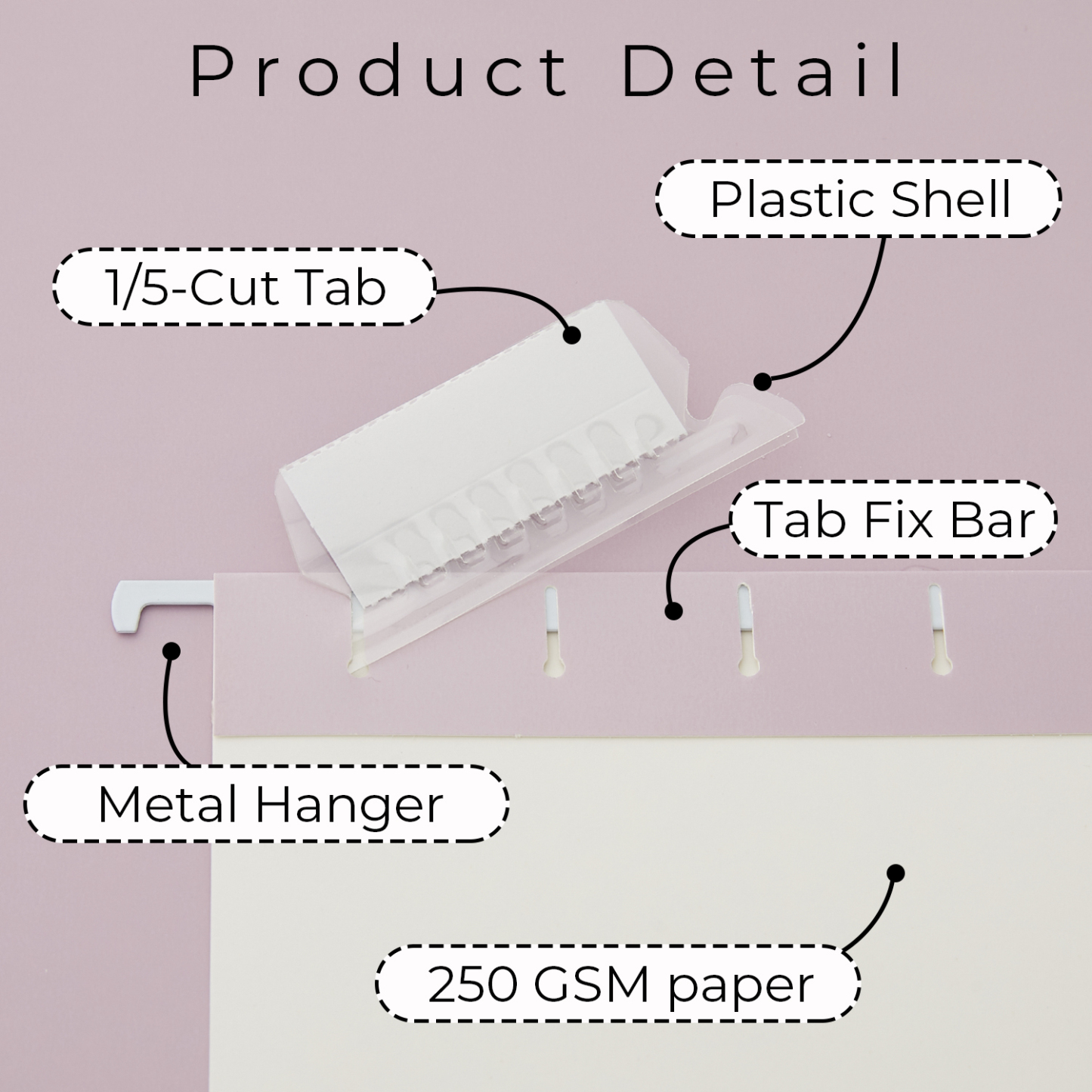 Y YOMA 6 Pack Gradient Hanging File Folders Letter Size Decorative Hanging Folder Pretty File Folder Organizer for Filing Cabinet Office Home with 1/5-Cut Adjustable Tabs, Dusty Purple