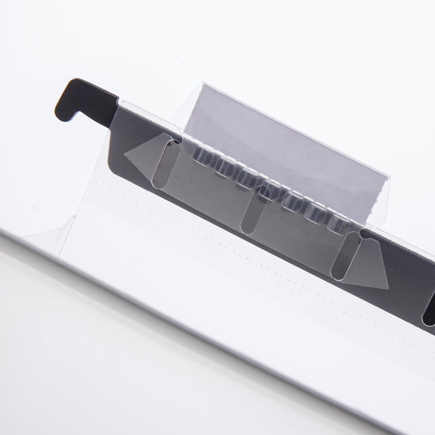 Y YOMA Plastic Extra Capacity Hanging File Folder, Letter Size, 2” Expansion, 6 Pack Clear Reinforced Expanding Hanging Folders with Tabs, Heavy Duty Waterproof Accordion for Bulky Files