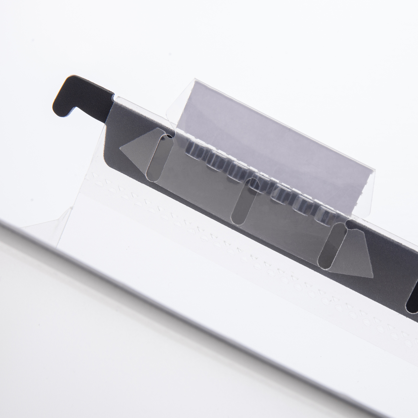 Y YOMA Plastic Extra Capacity Hanging File Folder, Letter Size, 2” Expansion, 6 Pack Clear Reinforced Expanding Hanging Folders with Tabs, Heavy Duty Waterproof Accordion for Bulky Files