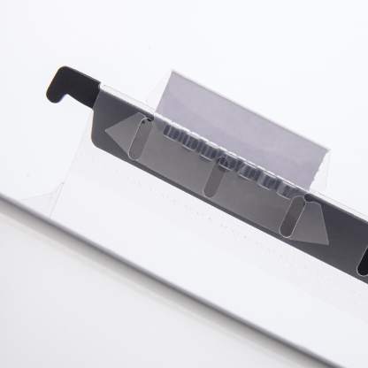 Y YOMA Plastic Extra Capacity Hanging File Folder, Letter Size, 2” Expansion, 6 Pack Clear Reinforced Expanding Hanging Folders with Tabs, Heavy Duty Waterproof Accordion for Bulky Files