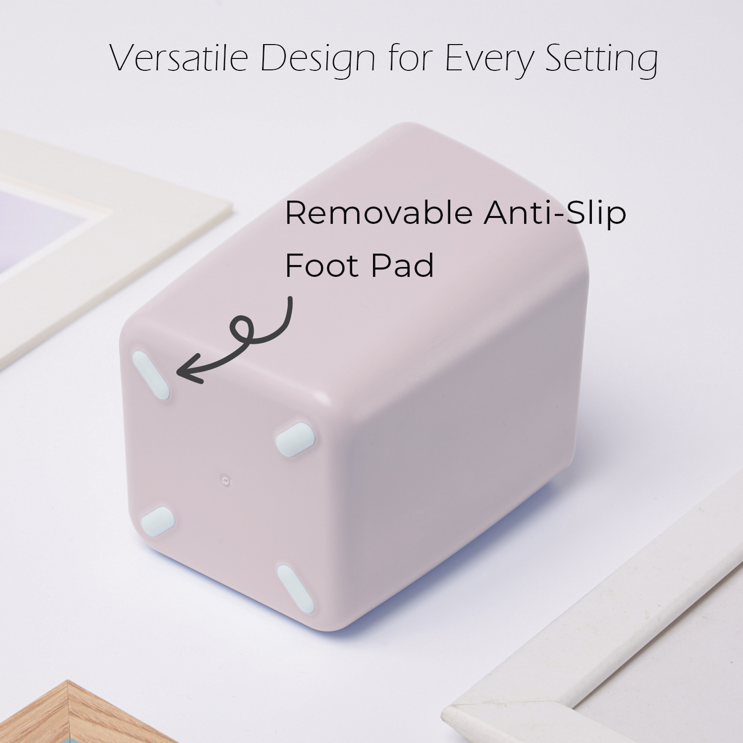 Y YOMA 1 Pack Pen Holder for Desk Cute Plastic Pencil Cup Pen Container Square Organizer Modern Aesthetic Design Desktop Storage Solution for Pens, Pencils, Marker, Makeup Brush, Morandi Red