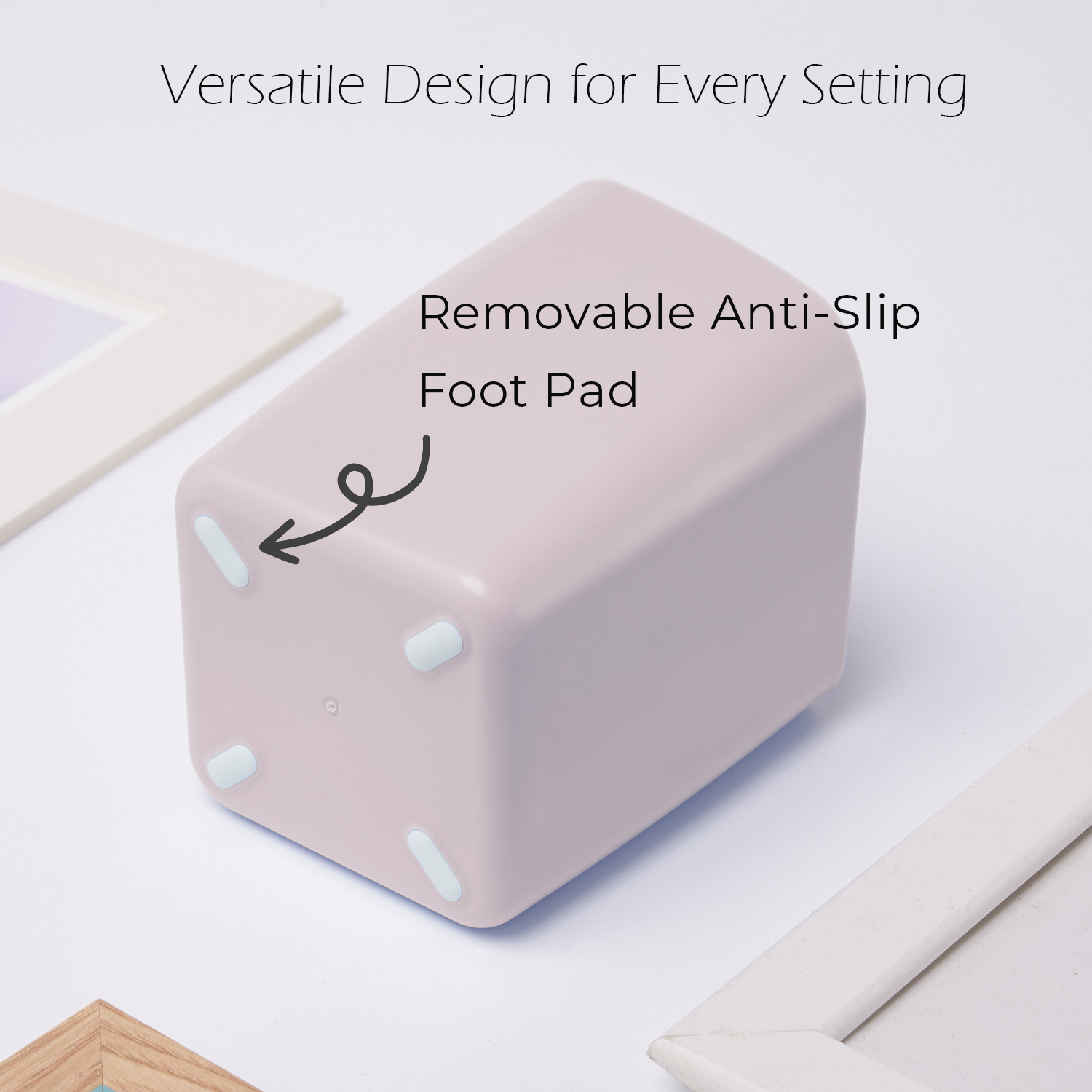 Y YOMA 1 Pack Pen Holder for Desk Cute Plastic Pencil Cup Pen Container Square Organizer Modern Aesthetic Design Desktop Storage Solution for Pens, Pencils, Marker, Makeup Brush, Morandi Red