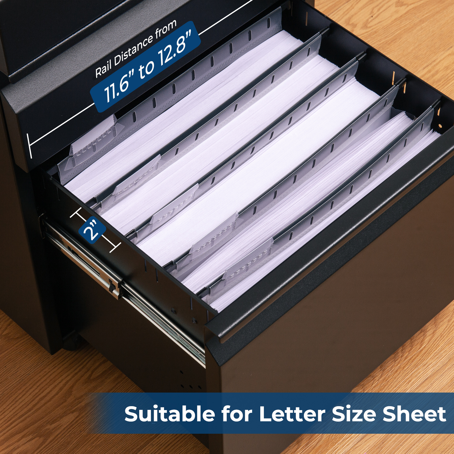 Y YOMA Plastic Extra Capacity Hanging File Folder, Letter Size, 2” Expansion, 6 Pack Clear Reinforced Expanding Hanging Folders with Tabs, Heavy Duty Waterproof Accordion for Bulky Files