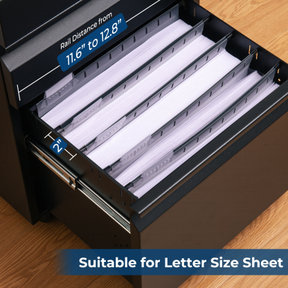 Y YOMA Plastic Extra Capacity Hanging File Folder, Letter Size, 2” Expansion, 6 Pack Clear Reinforced Expanding Hanging Folders with Tabs, Heavy Duty Waterproof Accordion for Bulky Files