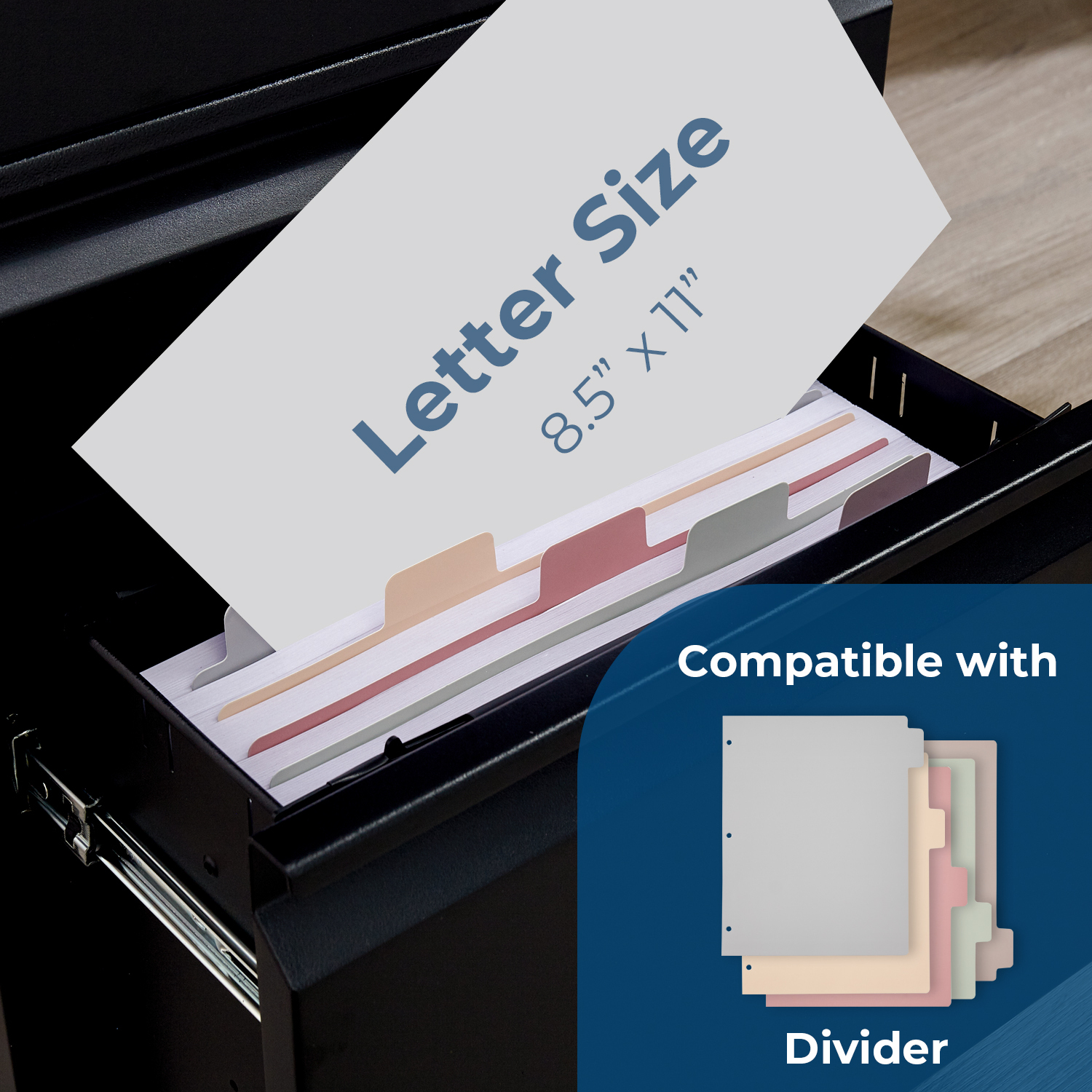 Y YOMA Plastic Extra Capacity Hanging File Folder, Letter Size, 4” Expansion, 6 Pack Black Reinforced Expanding Hanging Folders with Tabs, Heavy Duty Waterproof Accordion for Bulky Files