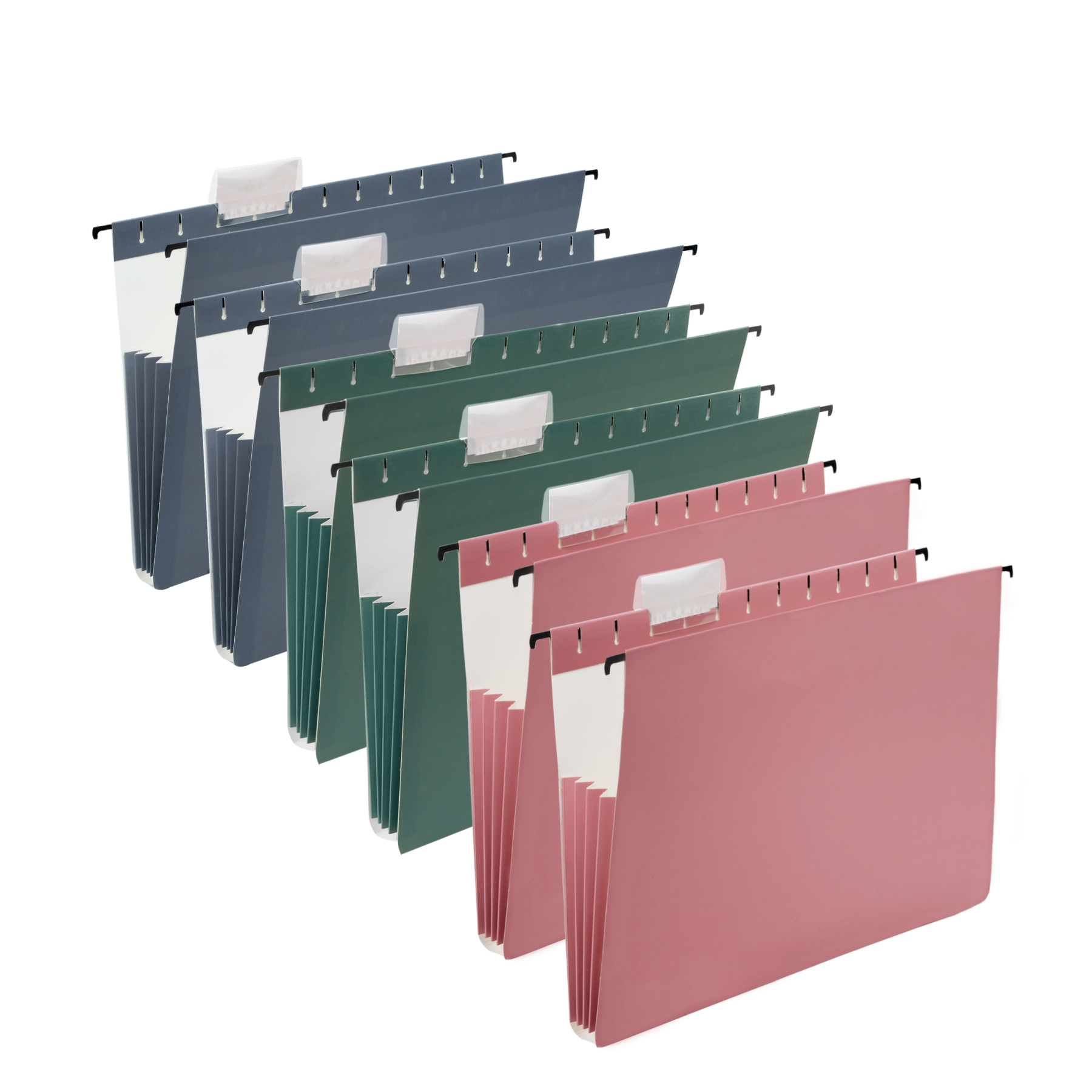 Y YOMA 6 Pack Extra Capacity Hanging File Folders Letter Size Accordion Decorative File Folder Cute Colored Hanging Folder Organizer for Office Home with 1/5-Cut Adjustable Tabs, Mocha Color