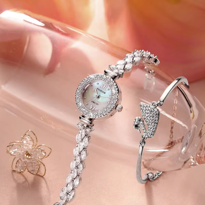 ROCOSJEWE Brand Ladies Mermaid Niche Small Dial Designer Bracelet Watches Ladies Watches Waterproof Quartz Women's Watches S2020