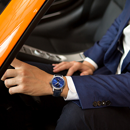 ROCOS Brand Star And Moon Series Blue Star High-end Automatic Mechanical Watches Fashion Trend Men's Watches Luminous Waterproof Men's Watches Sapphire Mirror Cowhide Strap 24 Hour Indicator Calendar