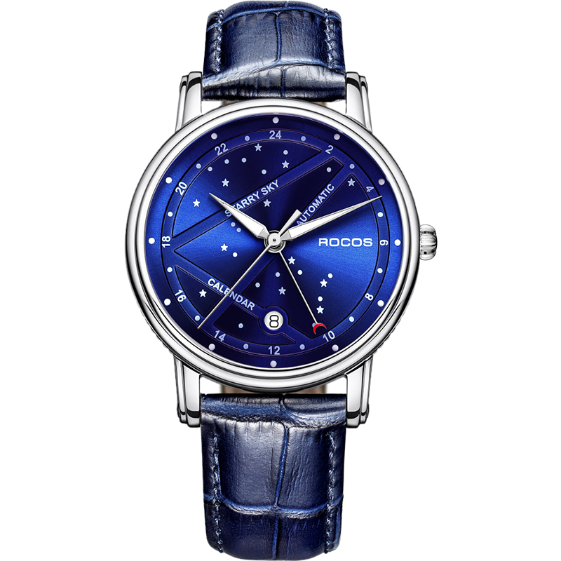 ROCOS Brand Star And Moon Series Blue Star High-end Automatic Mechanic