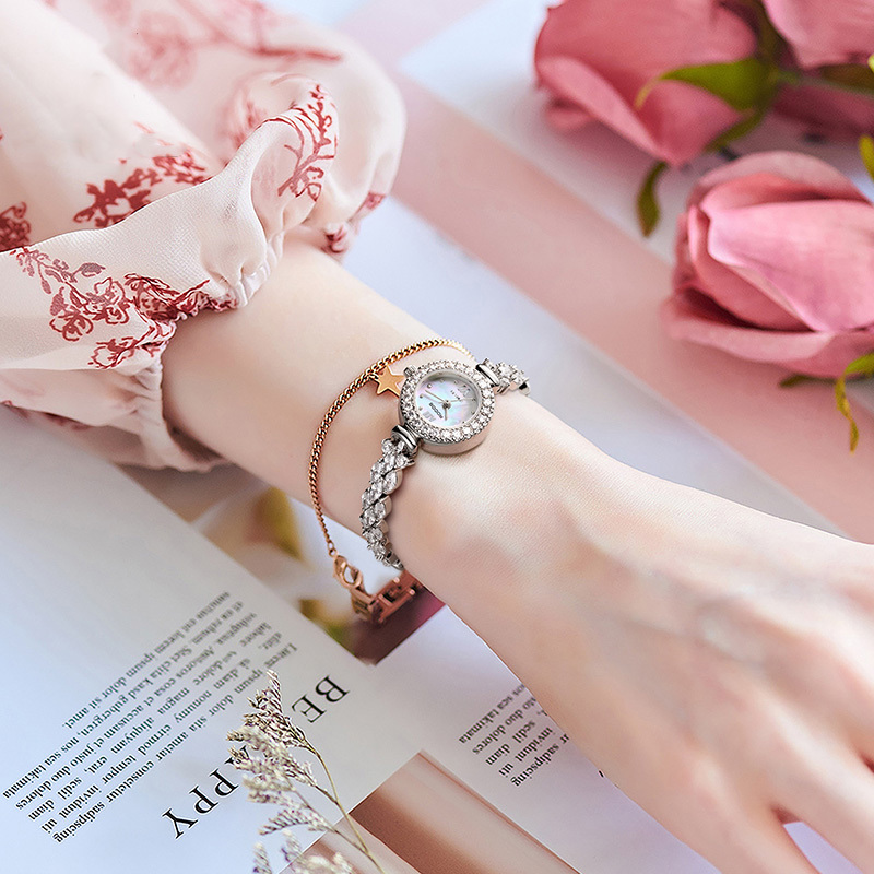 ROCOSJEWE Brand Ladies Mermaid Niche Small Dial Designer Bracelet Watches Ladies Watches Waterproof Quartz Women's Watches S2020