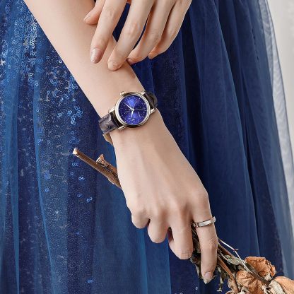 ROCOSJEWE Women's Quartz Watches Luxury Night Sky Watch Waterproof Sport Date Luminescence Sapphire WristWatch R0108