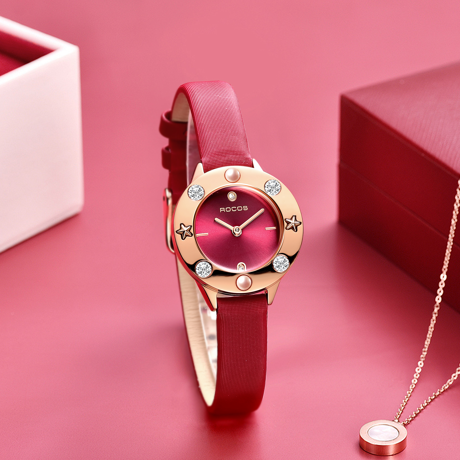 ROCOCJEWE Star Series Double-sided Detachable DIY Women's Watch R0236