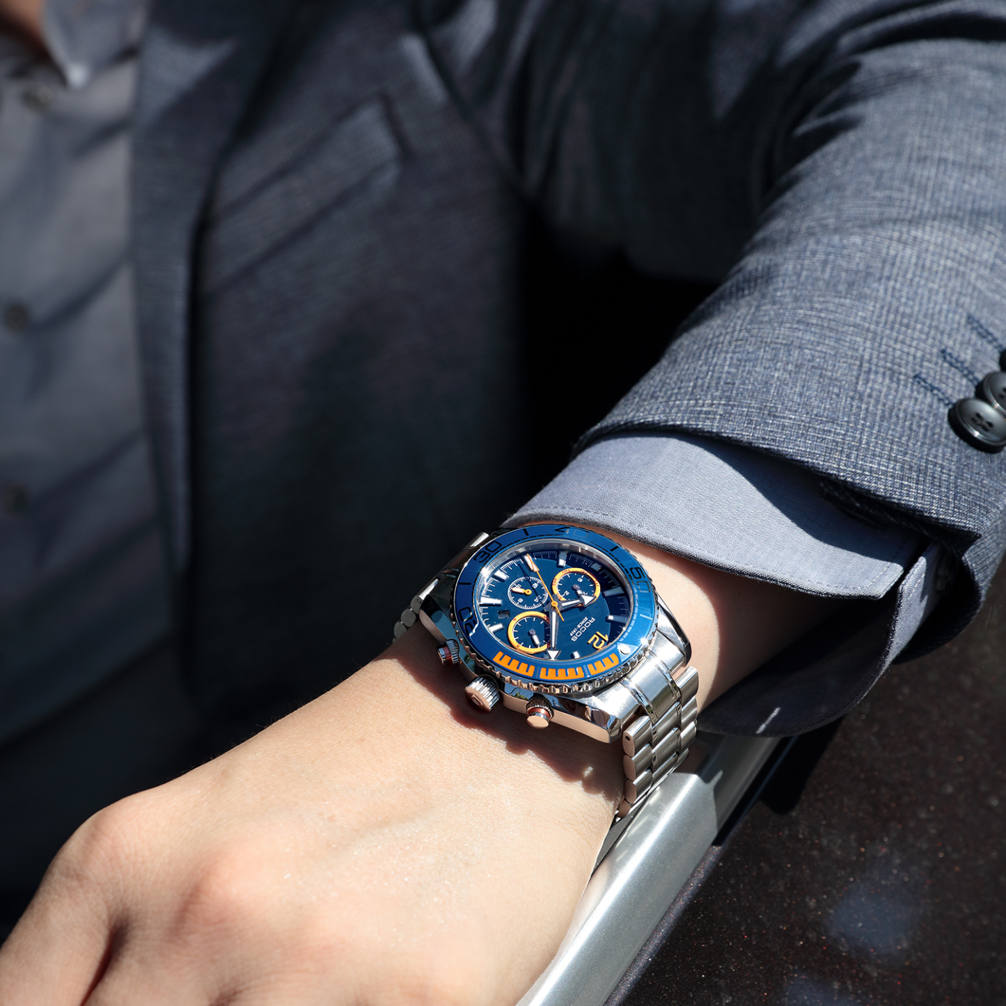 ROCOSJEWE Watches for Men Pro Diver Watch Sports Watch for Men with Screw Down Crown for 10ATM of Water Resistance Analog Dial Automatic Movement Mens Watches Collection - R0149