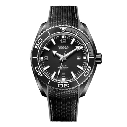Men's Automatic Mechanical Watch Synthetic Sapphires 10 ATM Waterproof Multifunctional Analog Chronograph Diving Watches for Men R0146