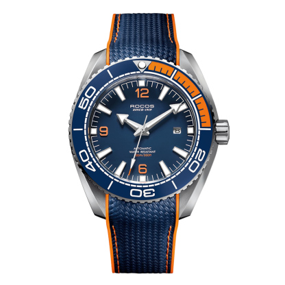 Men's Automatic Mechanical Watch Synthetic Sapphires 10 ATM Waterproof Multifunctional Analog Chronograph Diving Watches for Men R0146